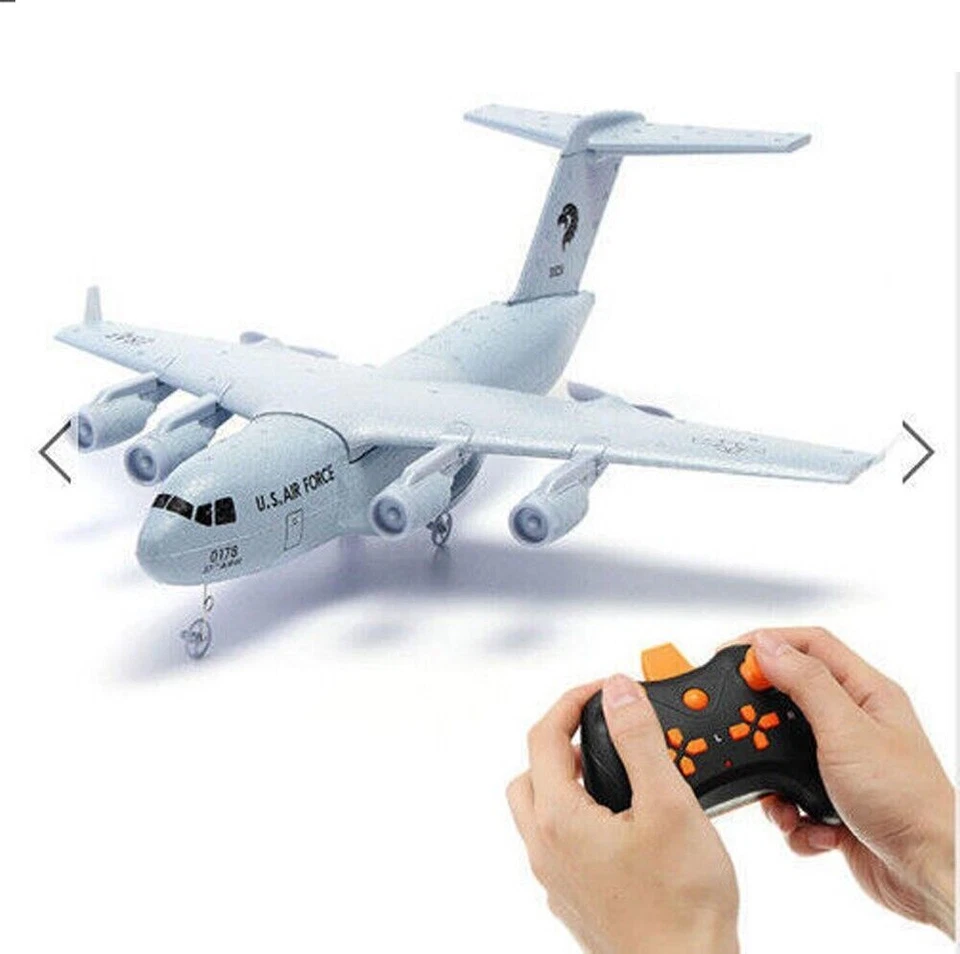 US Army C-17 Transport 14.6" Wingspan DIY RC Airplane 2.4G Gyro Aircraft Glider - Image 3 of 4