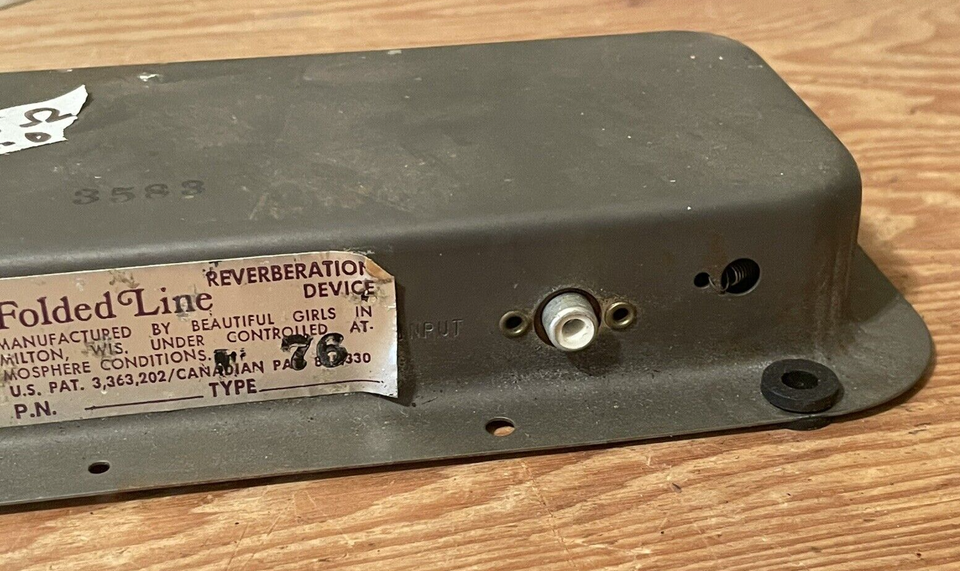 vintage OC Folded Line model 76 Reverb Tank 185 ohm tested | eBay