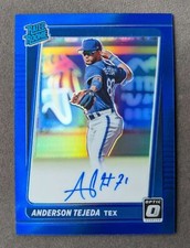 2021 Donruss Optic Anderson Tejada Blue Holo Auto /75