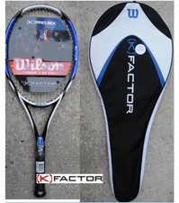 New Wilson K PRO.SIX 100 R Tennis Pre-Strung Racket K FACTOR 4 1/4 or 1/2