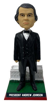 Andrew Johnson White House Base President Bobblehead Numbered to 1,865