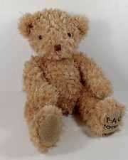 FAO Schwarz Teddy Bear Plush Stuffed Animal No Paper Ear Tag Sitting Position