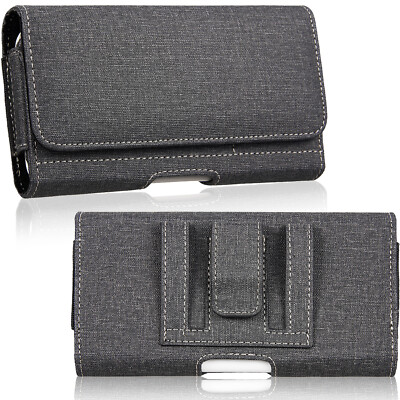 Horizontal Case Pouch Holster Cover Carrying Belt Clip Loop For iPhone Samsung