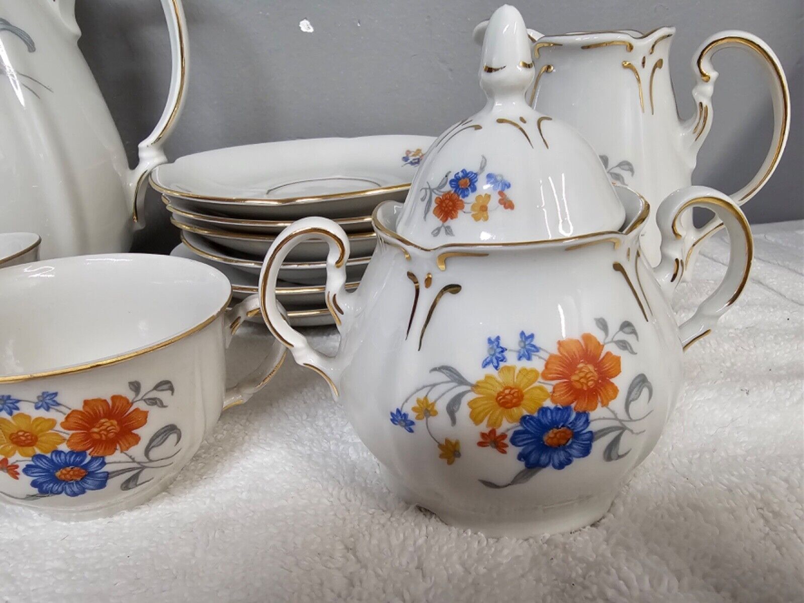 Vintage Antique WWII Germany US Zone Porcelain Tea Set