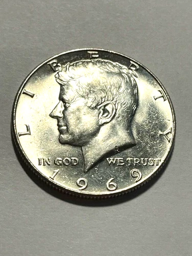 1969-D Kennedy Half Dollar Silver XF+ #13146