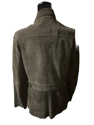 Eddie Bauer Suede Jacket - Green - Size M - Picture 3 of 7