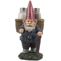 Backpacking Gnome Salt And Pepper Shaker Set Figurine With Faux Wicker Basket Ba on sale Backpacking Gnome Salt And Pepper Shaker Set Figurine With Faux Wicker Basket Ba on sale