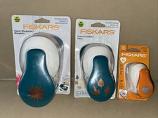 Fiskars Lever Punch Set Lia Griffith Large Daisy, Medium Leaves, Small Heart New
