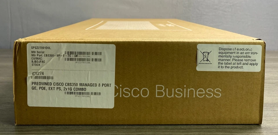 Cisco Refresh CBS350-8P-E-2G 8 Port  PoE+ Smart Eligible Switch-Fast Shipping - Image 3 of 3