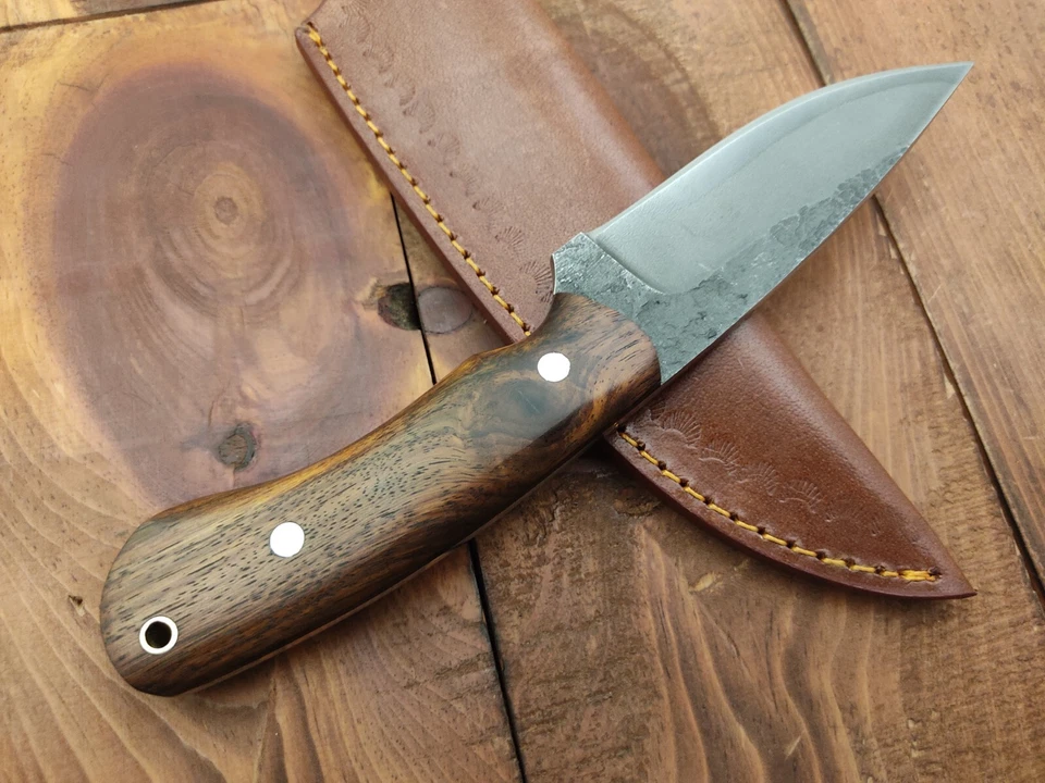 定制手工 1095 钢 EDC 固定刀片酸洗生存狩猎刀 — 第 4/4 张图片