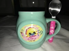 2017 MOOSE Ent. SHOPKINS I’m Kind of A Big Deal RAINBOW BITE 16oz MUG w/ SPOON