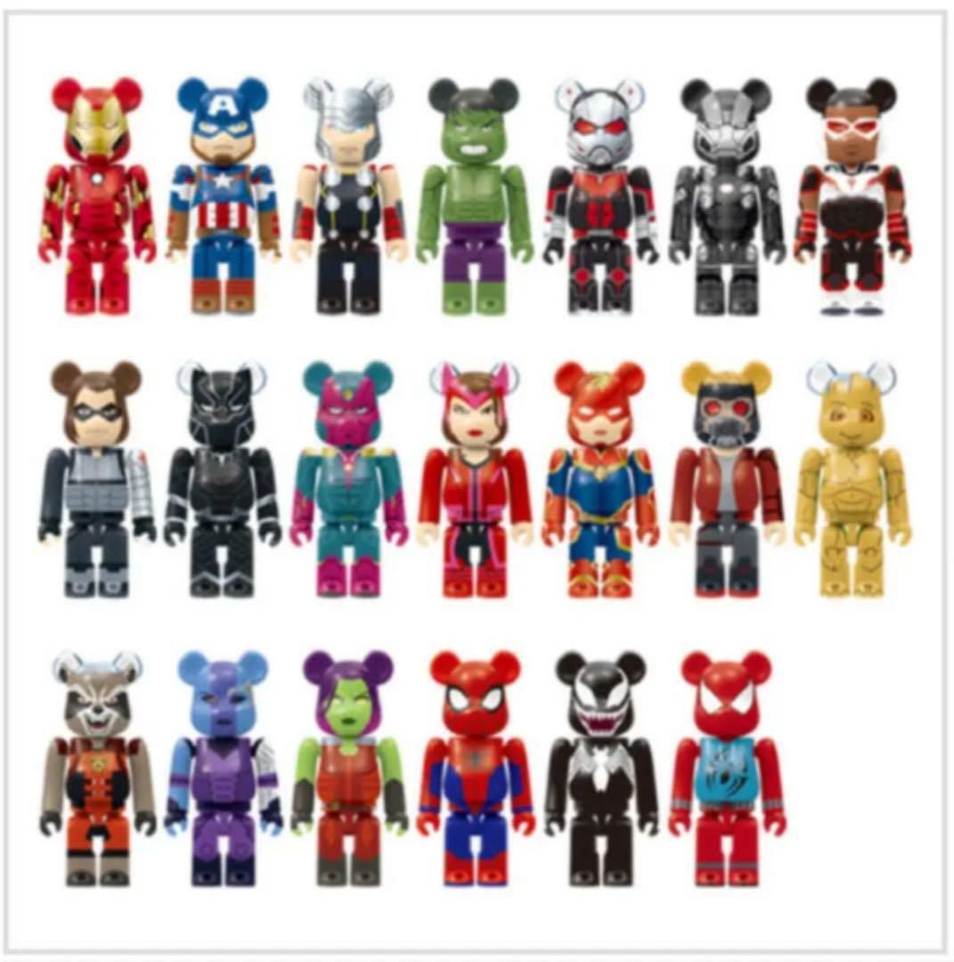 ベアブリック 新品 コンプリートセット MARVEL BE@RBRICK-