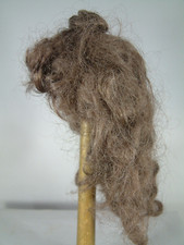 Size 10" Cir. Vintage Brunet Synthetic Hair Doll Wig Signed 10 LOOK