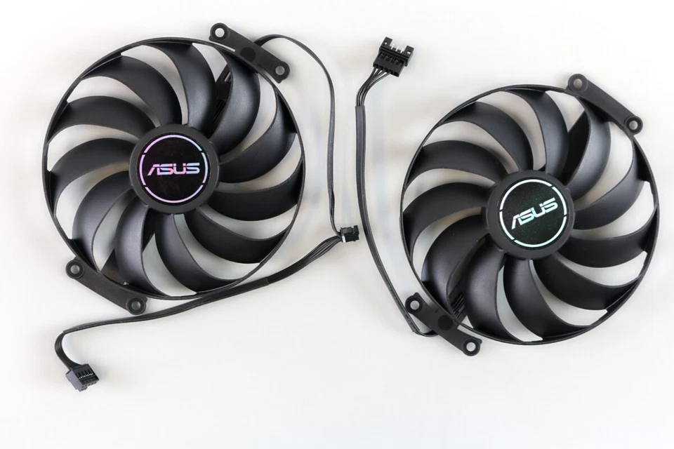 Full Set GPU Fans 95mm 5-pin Asus 6600 6700 6650 6750 XT Dual | US Seller, Fa... - Image 2 of 4