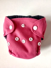 Newbie Newborn Reusable Pink Cloth Diaper And Insert Adjustable Size
