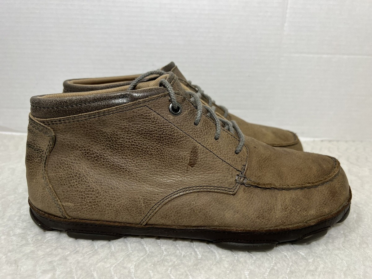 OluKai Hamakua 10304-4T63 Brown Leather Chukka Boots Lace up Men\'s 11.5 US OluKai Men main image 3