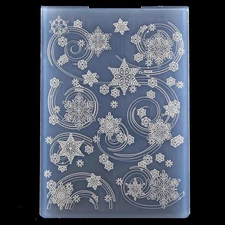 3D Snowflake Christmas Template Embossing Folder for Cards Scrapbooking 5x7"