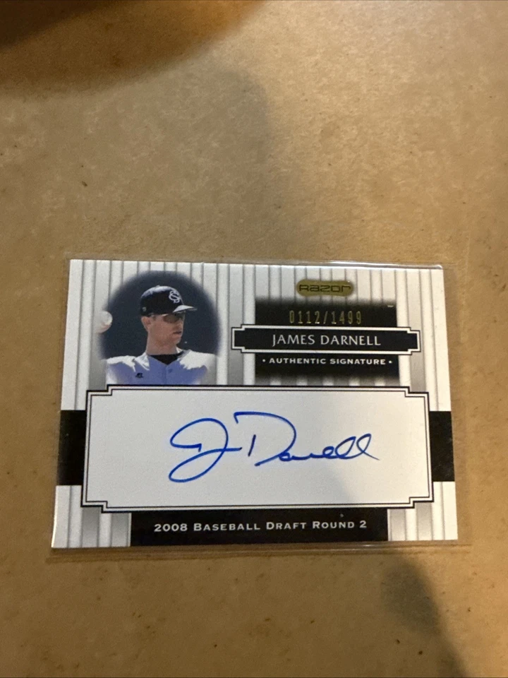 James Darnell: 2008 Razor Signature Series Autograph #168 #112/1499 SD Padres - Image 4 of 4