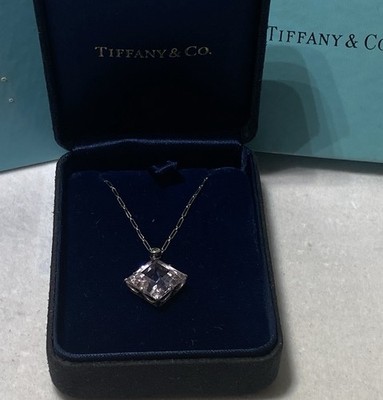Antique Rare Tiffany & Co Sterling amethyst & Diamond Paper Clip