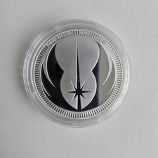 1 oz Niue - Star Wars Jedi Order Crest 2023 - 1 Oz 0.999 Silver Coin in Capsule