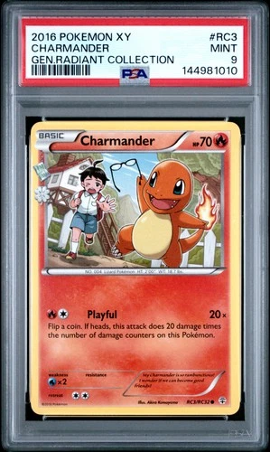 2016 POKEMON XY GENERATIONS RADIANT COLLECTION #RC3 CHARMANDER PSA 9