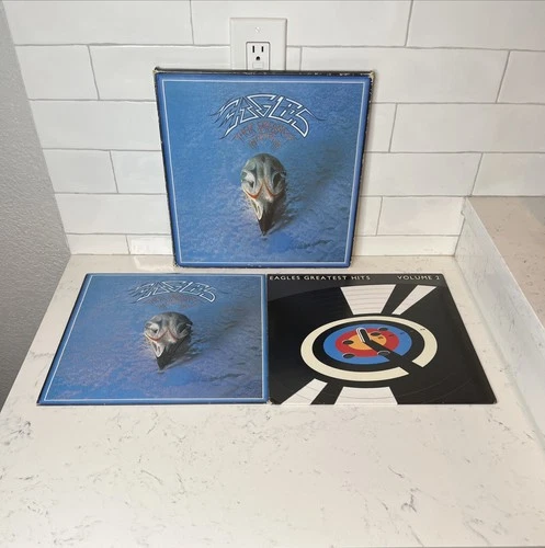 The Eagles Their Greatest Hits Vol 1 & 2 Vinyl LP Box Asylum Records Fair Cndtn