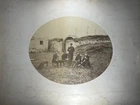 RARE Large Mammoth Photograph of Naval Officers in Fort in 1862, 21 by 16 Inches
