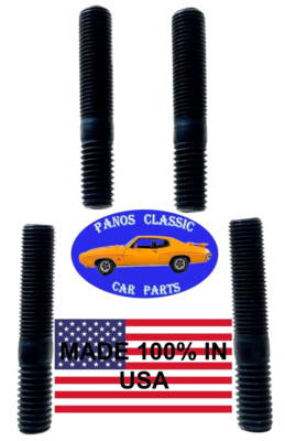 Exhaust Manifold Stud 7/16- 1-3/8'' SAE x 7/16- 3/4'' USS 2-1/2'' OAL GR8 4pcs #365
