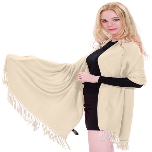 Solid Colour Design Shawl Scarf Wrap Stole Shawls Scarves Pashmina CJ Apparel - Picture 169 of 900