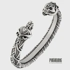 VIKING BRACELET NORSE ARM RING BERSERKER BEAR HEADS METAL BAND VIKING JEWELRY
