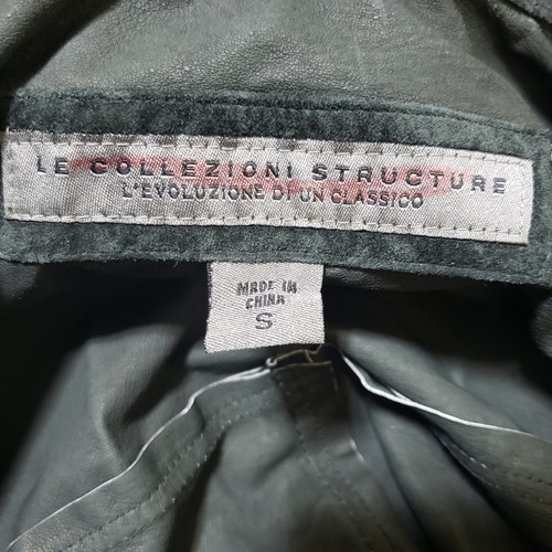Le Collezioni Structure Shirt Mens Small Black Suede Leather Western Shacket - Picture 14 of 16