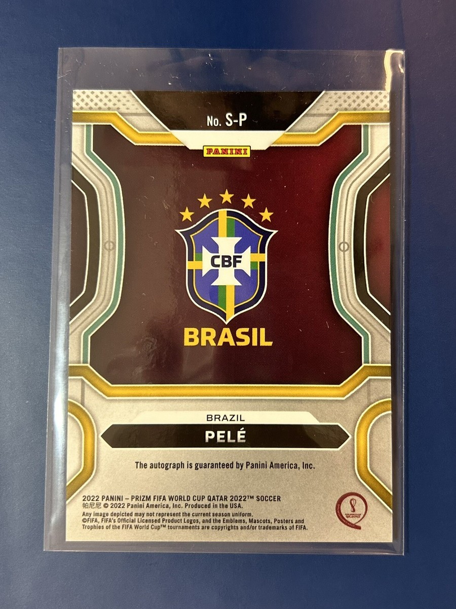2022 Panini Prizm World Cup Qatar Signatures Pele #S-P Auto 2022 Panini Prizm World Cup Qatar Signatures Pele #S-P Auto
