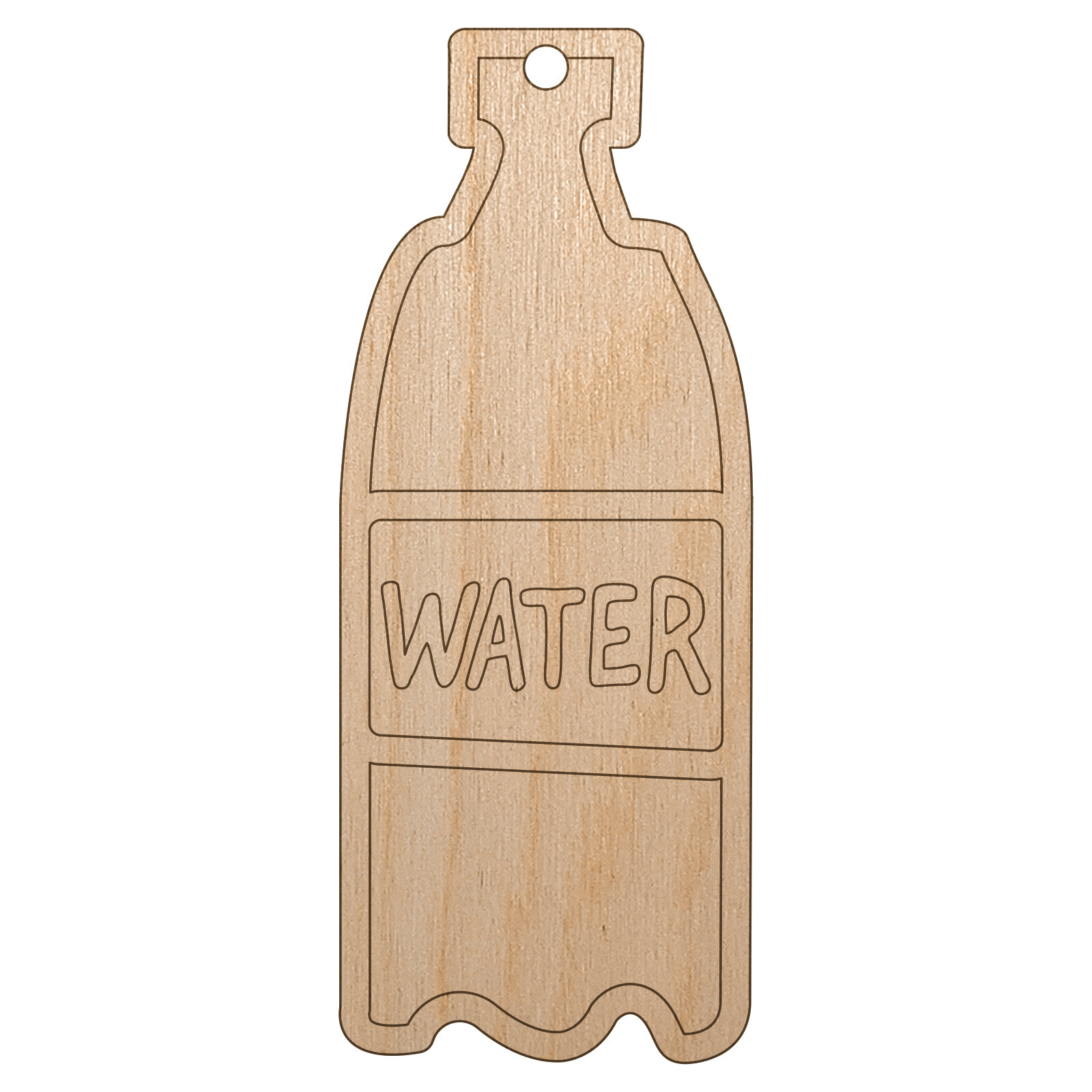 DIY Wooden Christmas Tree Ornament Unfinished Water Bottle Doodle Craft