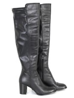 Dune Black Tommy Over The Knee Block High Heel Boots Eur Size 39 (uk 6) Dune Black Tommy Over The Knee Block High Heel Boots Eur Size 39 (uk 6)