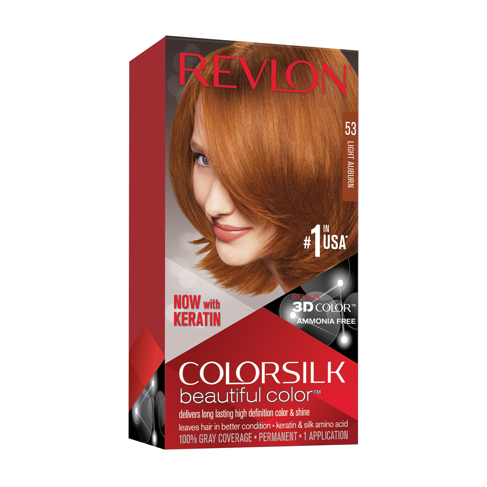 Silk Permanent Hair Color, Long-lasting Ammonia Free, Pack O