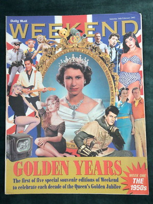 WEEKEND 16/2/2002 1950s Joan Collins Cliff Richard David Niven Gina Lollobrigida