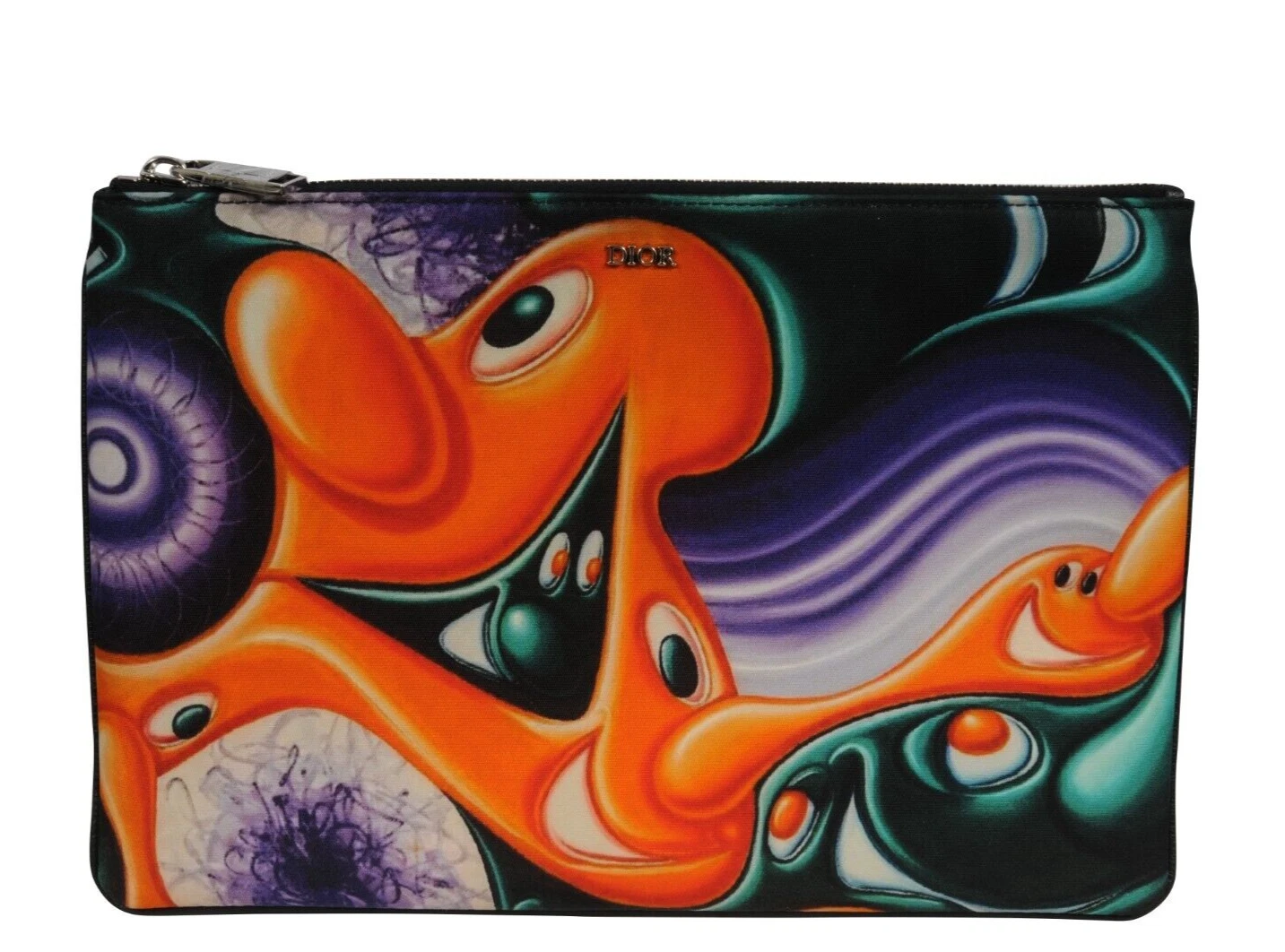 Sac de voyage en nylon imprimé multicolore Dior Kenny Scharf art d'archives