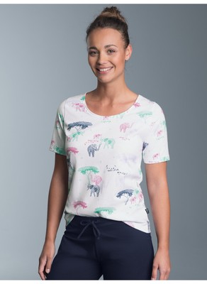 TRIGEMA T-Shirt mit Allover Safari-Print 537233125 NEU & OVP