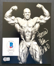 RONNIE COLEMAN SIGNED 8X10 PHOTO BODYBUILDING LIFT MR O OLYMPIA CHAMPION BAS A