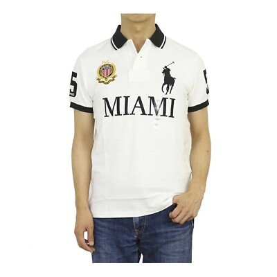 Polo Ralph Lauren MIAMI ビックポニーS MINOR DEFECT* Polo Ralph Lauren Custom Slim Fit Big Pony Miami