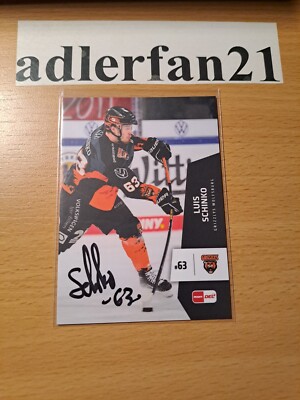 DEL 22-23 2022-2023 SIGNIERT UPDATE Luis Schinko Grizzlys Wolfsburg