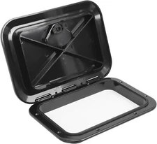 270mmx375mm Marine Boat Deck Hatch Access Hatch & Lid 10-5/8" X 14-3/4" Black