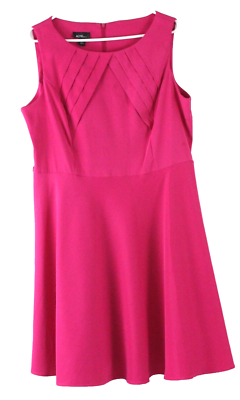Alyx Sleeveless Round Neck Fit & Flare Dress Size 18 Fuchsia Pre-owned |  eBay