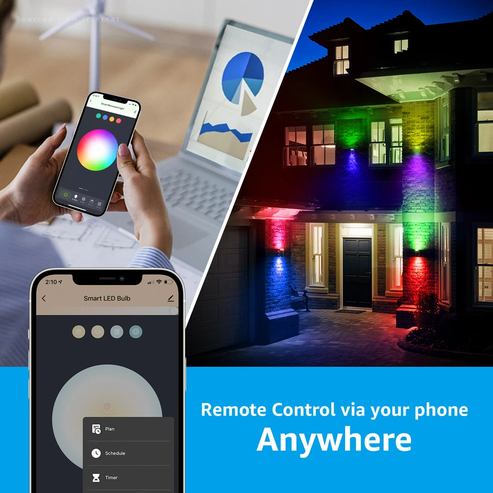 GU10 Smart Spot Light Bulbs, WiFi & Bluetooth, Work with Alexa, Pack of 4 - Image 3 of 4