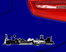 Samunshi Gelsenkirchen Skyline Aufkleber Sticker Autoaufkleber City Gedruckt