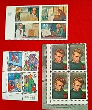 SCOTT # 3082 , 3108-11 & 4024-24 - SET OF 3 PLATE BLOCKS OF 4 STAMPS  - OG - MNH