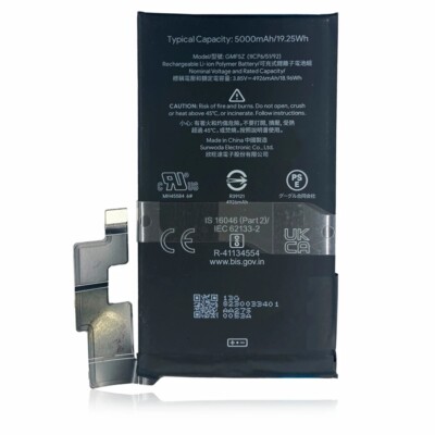 Replacement Battery for Google Pixel 7 Pro GMF5Z 5000 mAh 3.85 V