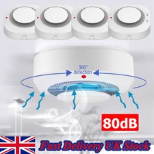 Home Fire Alarm Smoke Detector 80dB Alarm with 5 Years Replaceable Batteries UK