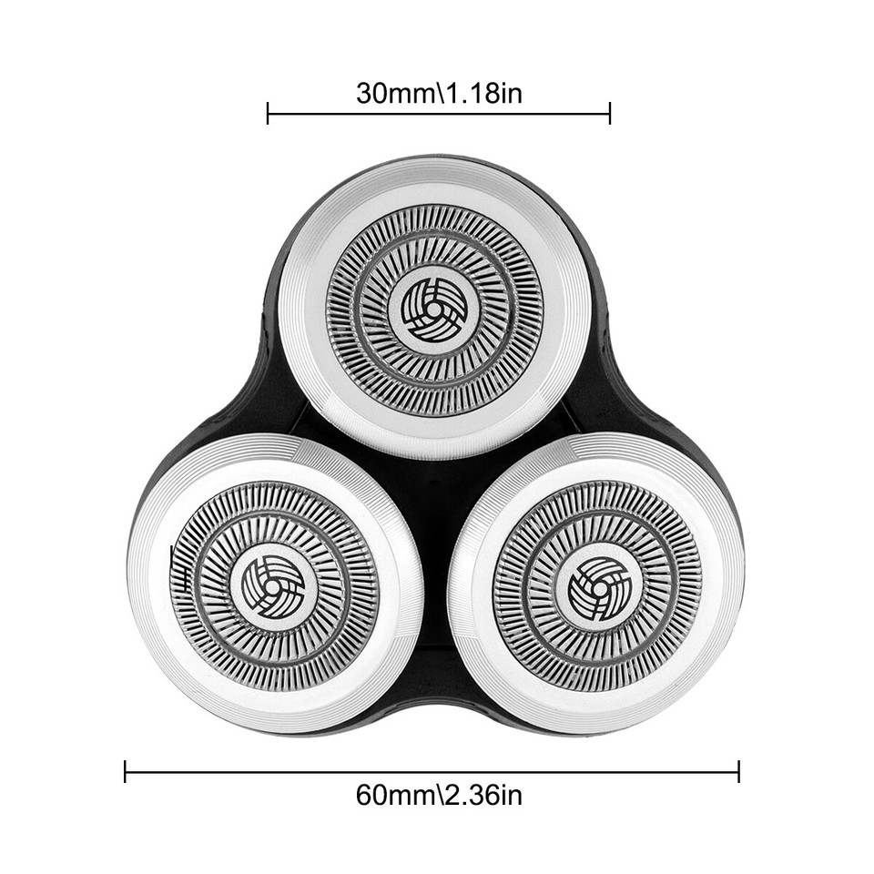 Replacement Shaver Shaving Heads w/ Base for Philips Norelco Series