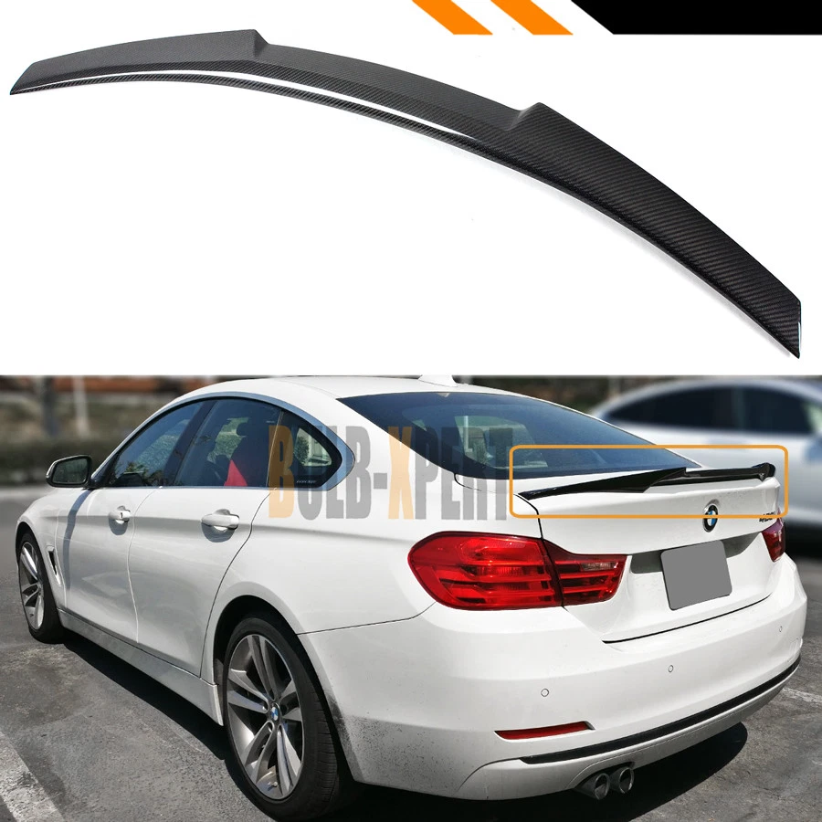 FOR 14-20 BMW F36 430i 435i 440i GRAN COUPE CARBON FIBER M4 STYLE TRUNK SPOILER - Image 2 of 4
